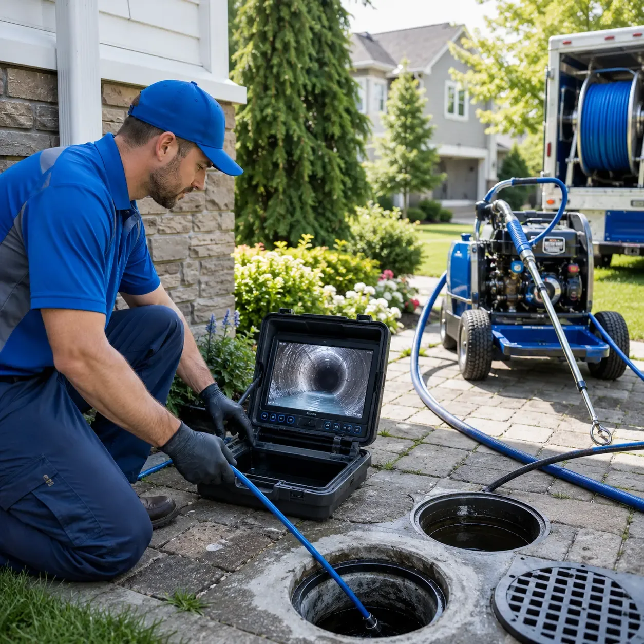 Outdoor drain cleaning professionals serving Pine Brook, NJ
