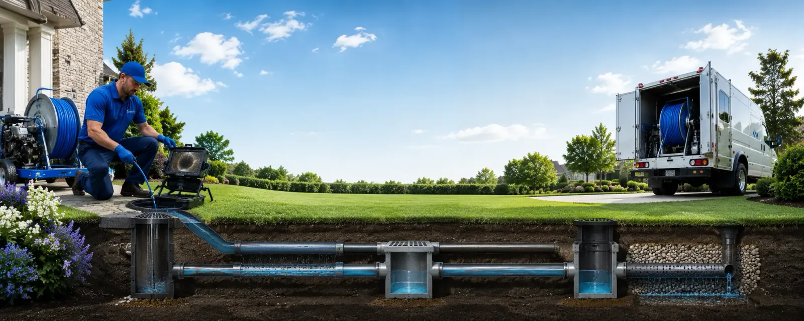 Outdoor drain cleaning information for Pine Brook, NJ